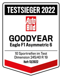 Testsieger 2022 Label Goodyear Eagle F1 Asymmetric 6